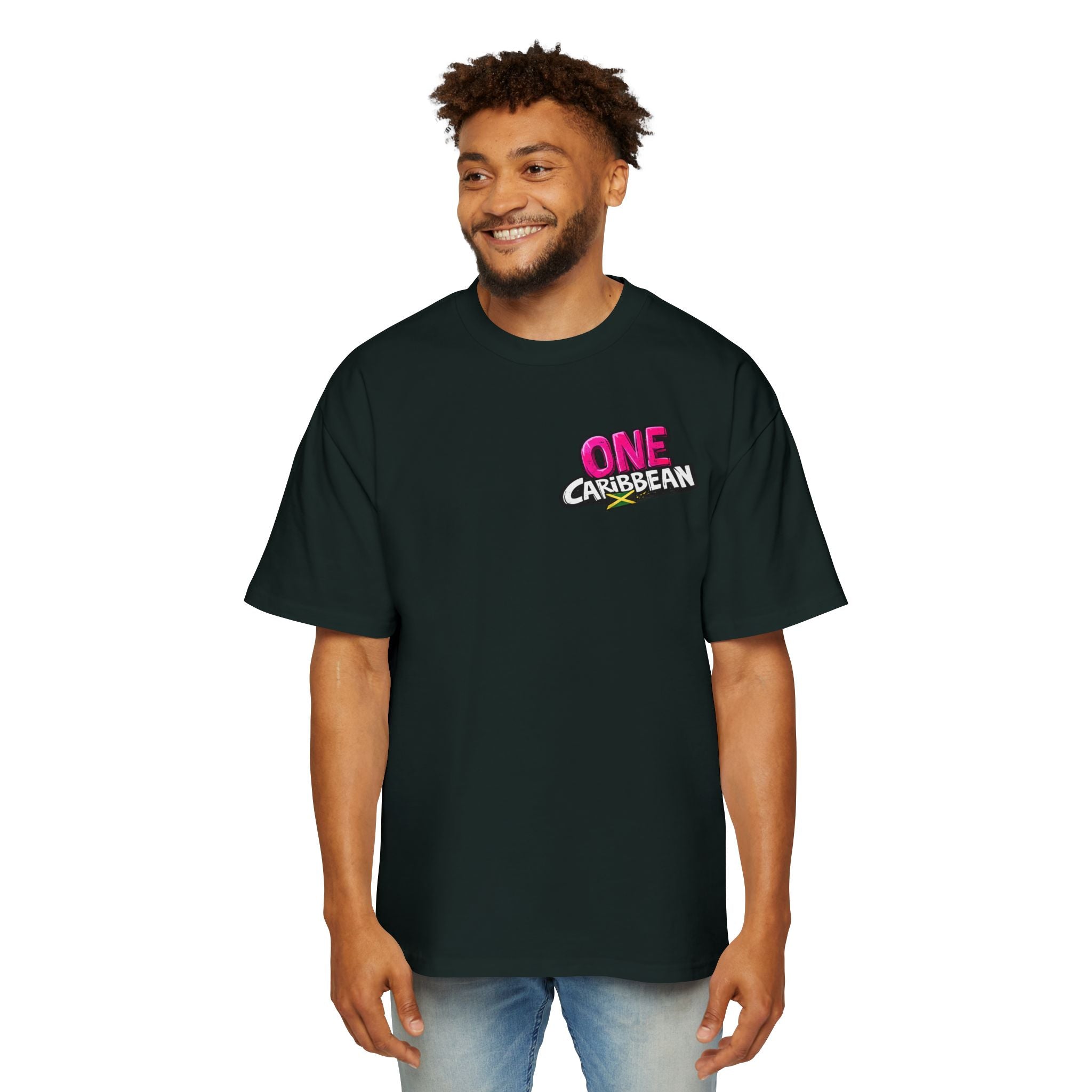 One Caribbean Reggae Vibes Oversized Tee