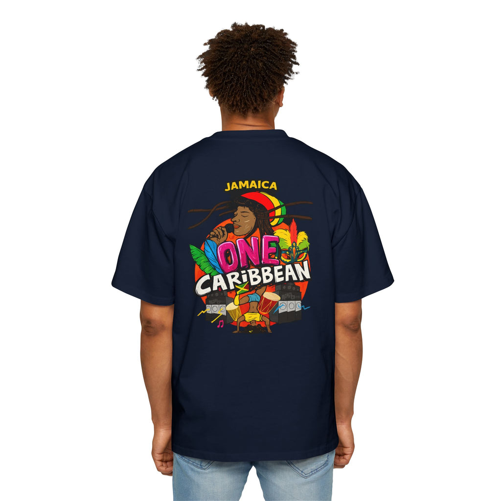 One Caribbean Reggae Vibes Oversized Tee