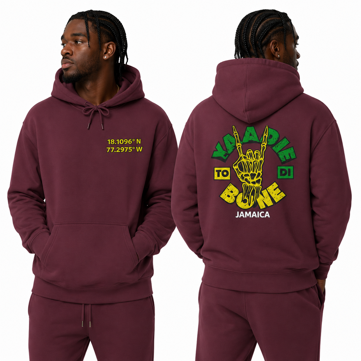 Yaadie To Di Bone Graphic Coordinates Sweatshirt