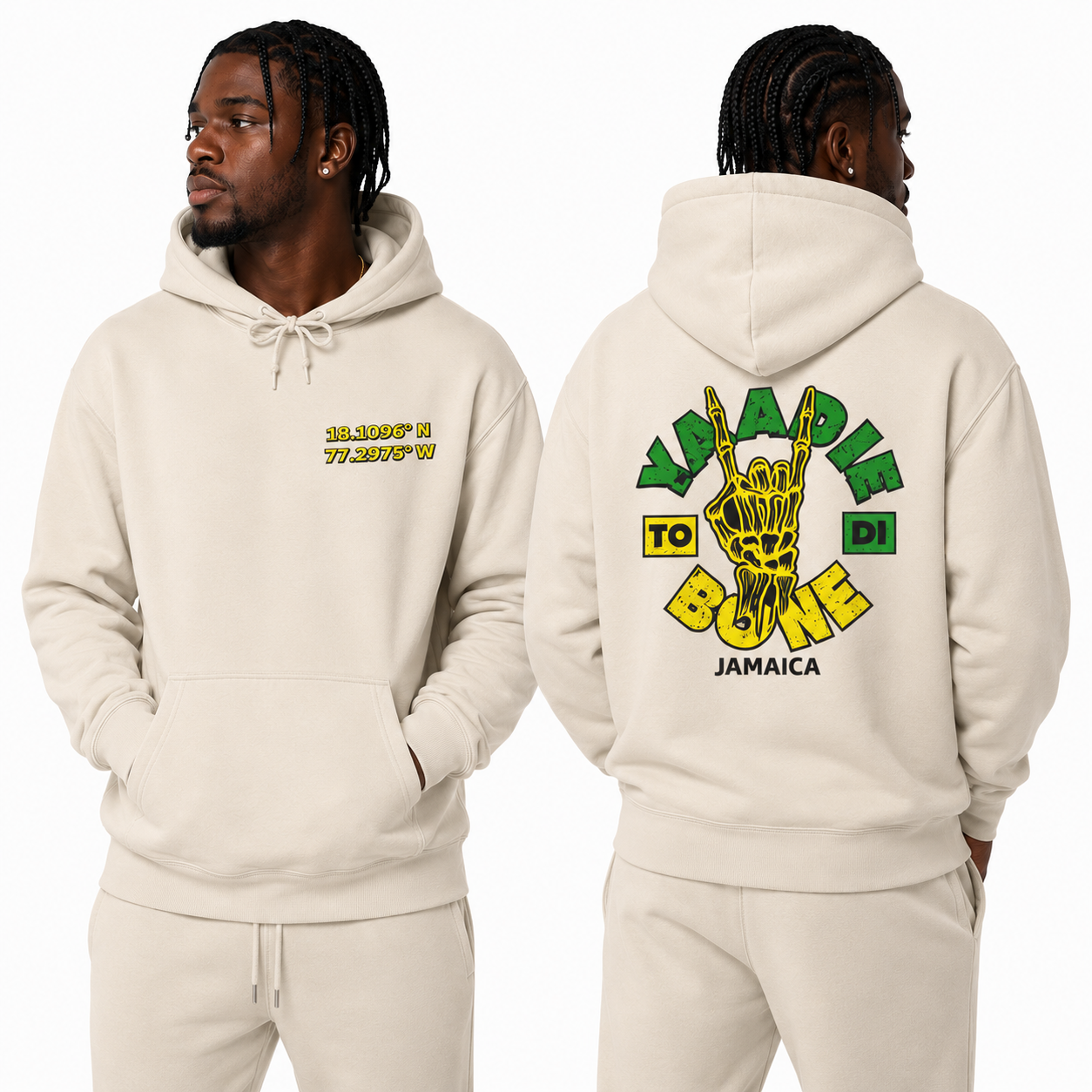 Yaadie To Di Bone Graphic Coordinates Sweatshirt
