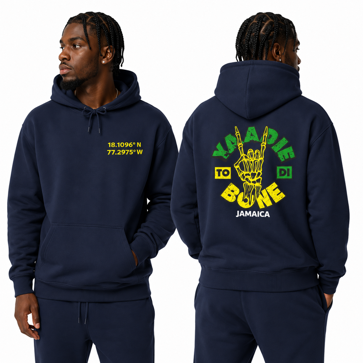Yaadie To Di Bone Graphic Coordinates Sweatshirt