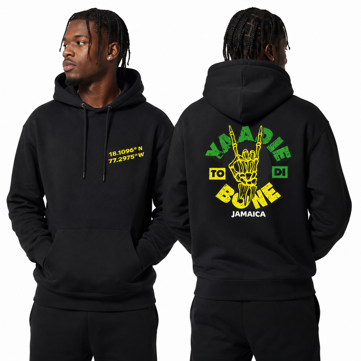 Yaadie To Di Bone Graphic Coordinates Sweatshirt