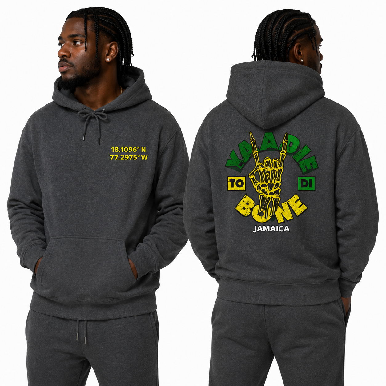 Yaadie To Di Bone Graphic Coordinates Sweatshirt