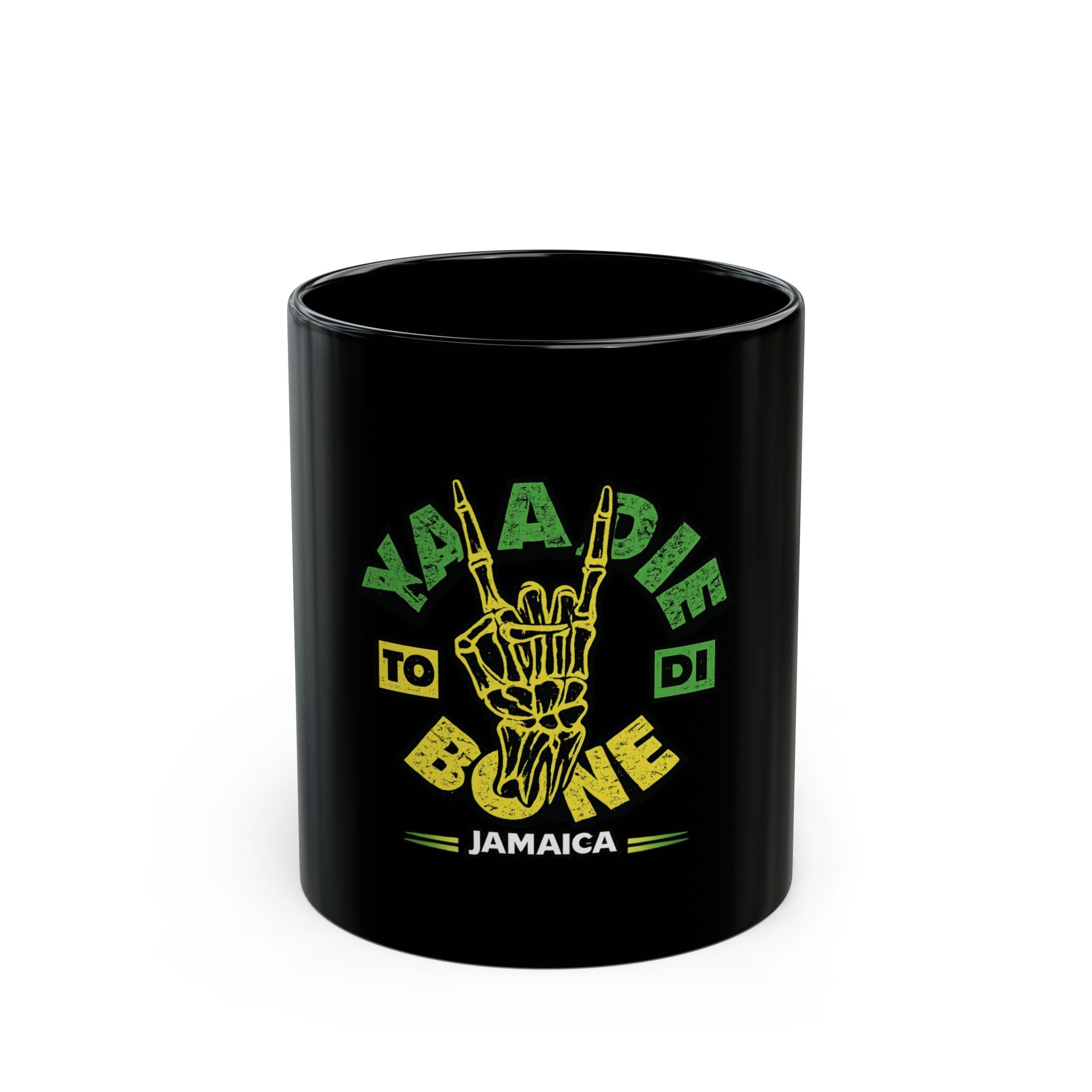 Yaadie to di Bone Black Mug (11oz, 15oz)