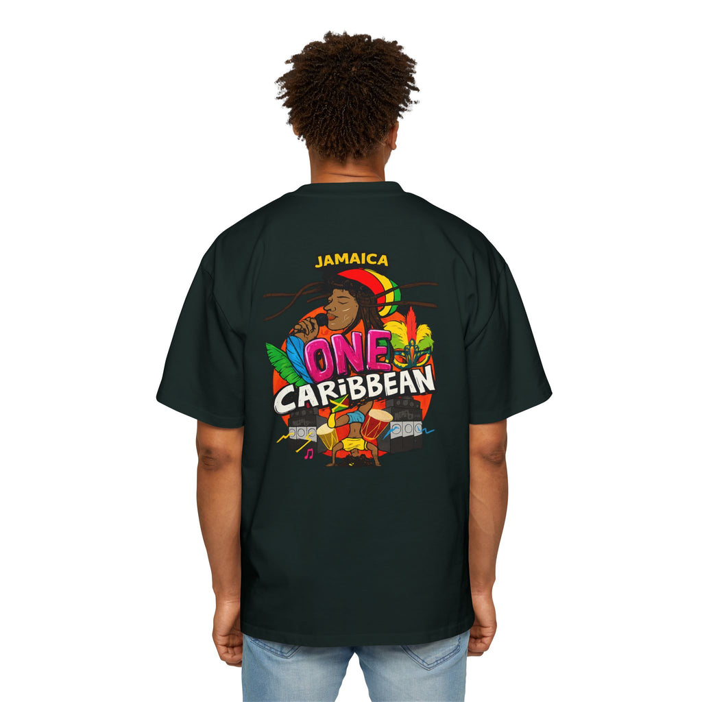 One Caribbean Reggae Vibes Oversized Tee