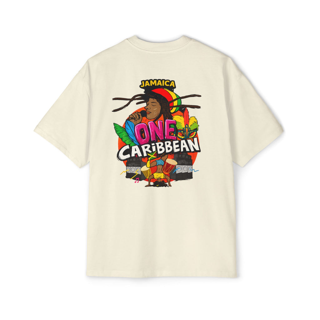 One Caribbean Reggae Vibes Oversized Tee