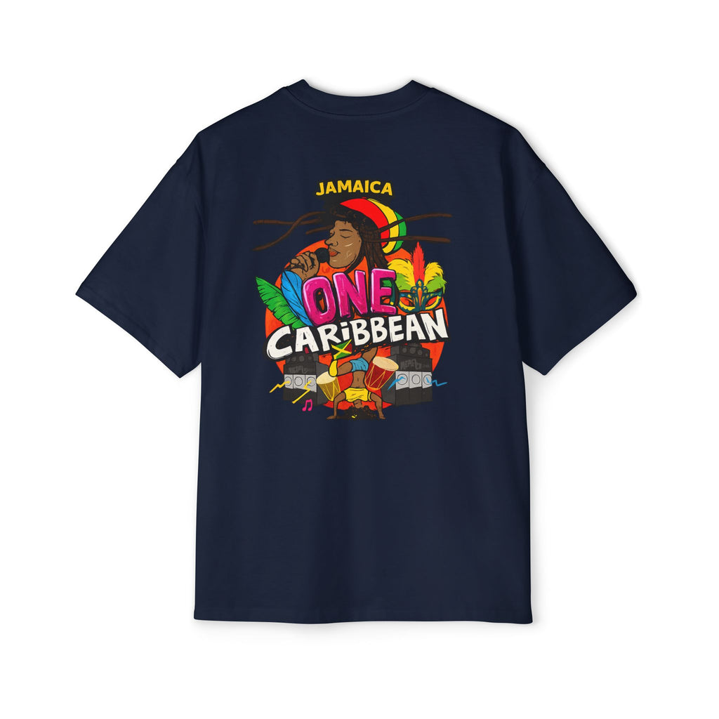One Caribbean Reggae Vibes Oversized Tee
