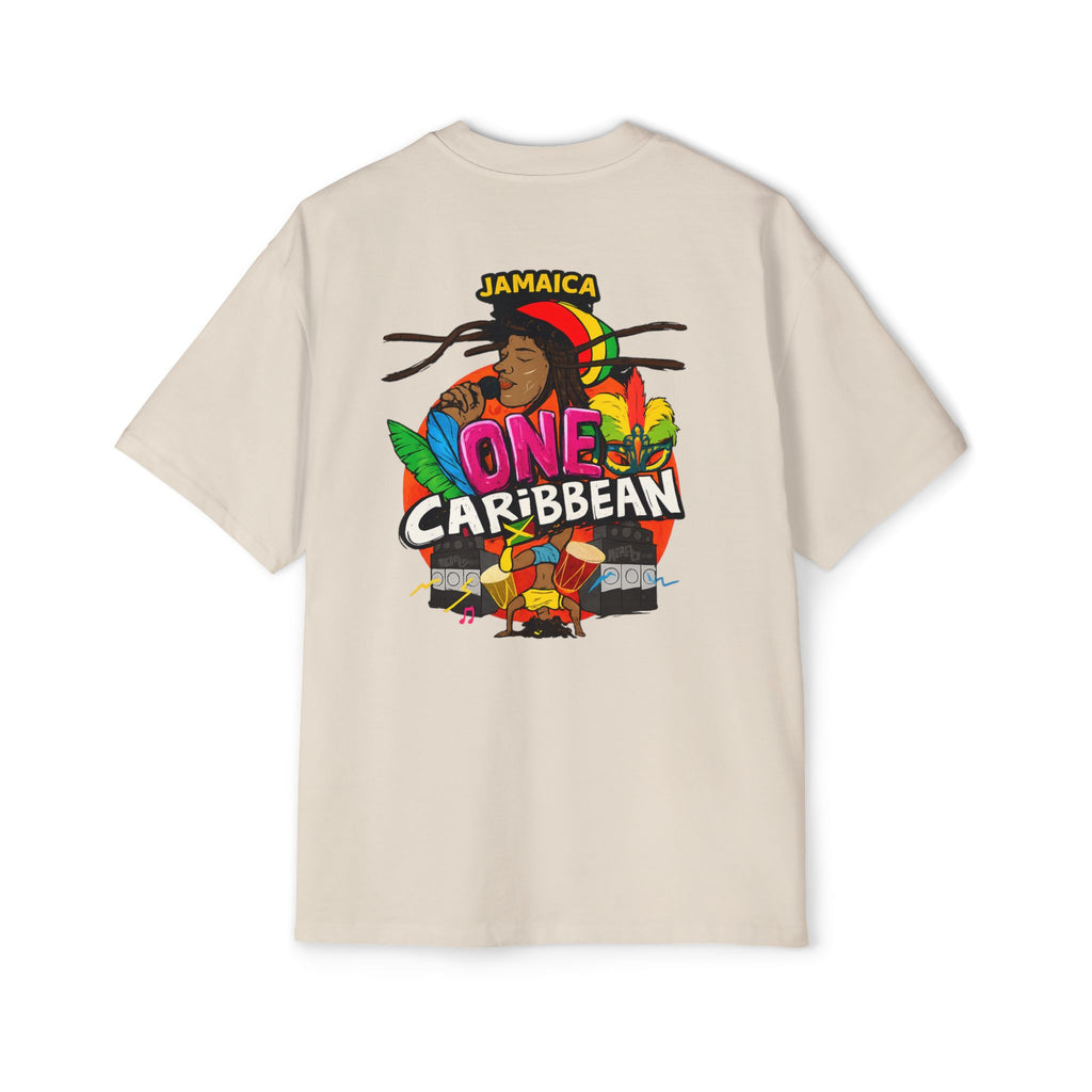One Caribbean Reggae Vibes Oversized Tee
