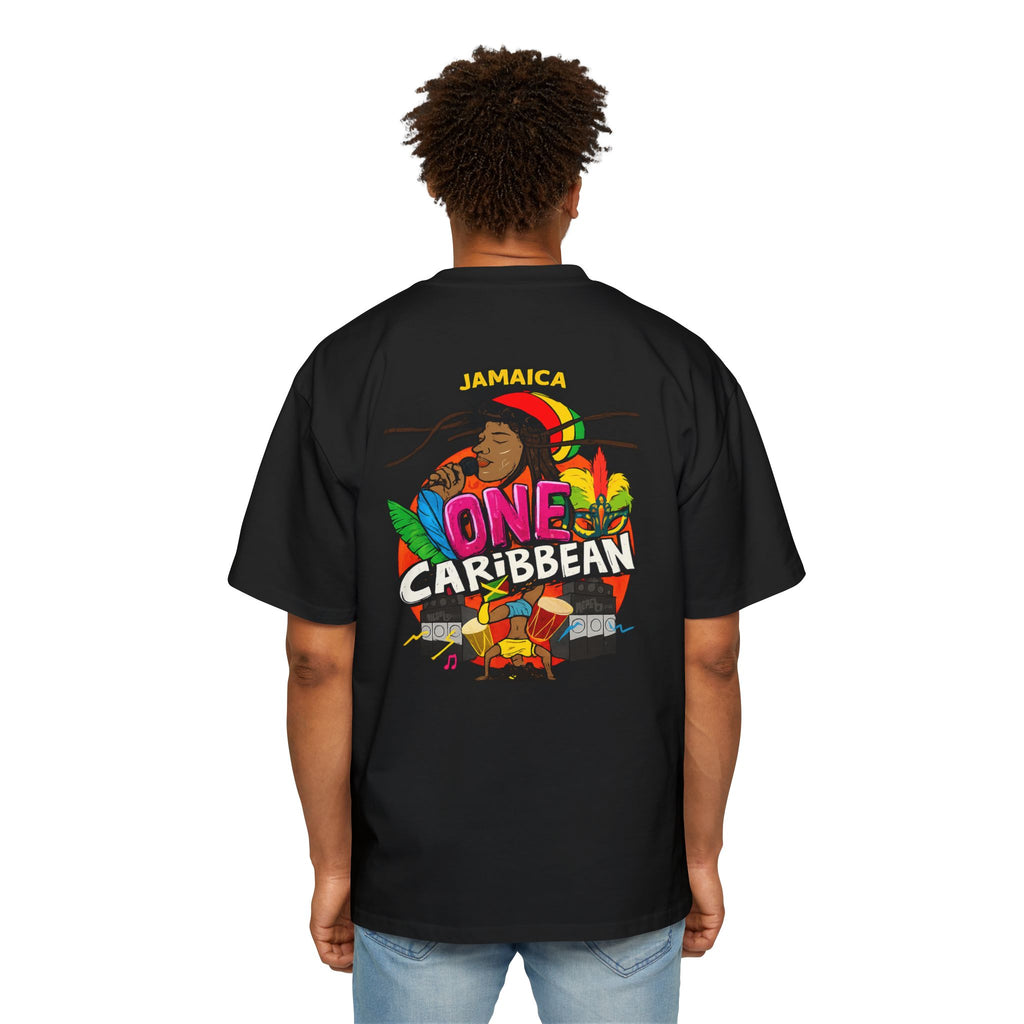One Caribbean Reggae Vibes Oversized Tee